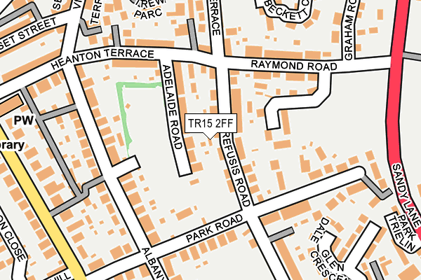 TR15 2FF map - OS OpenMap – Local (Ordnance Survey)