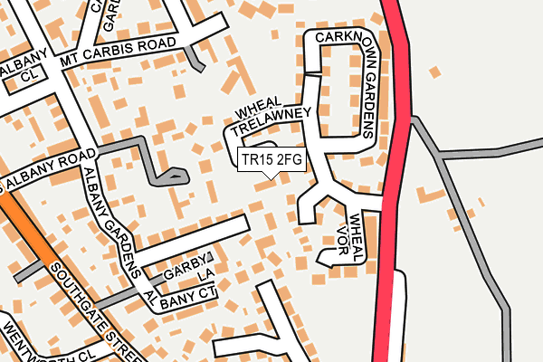 TR15 2FG map - OS OpenMap – Local (Ordnance Survey)
