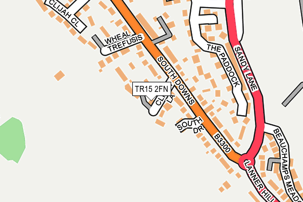 TR15 2FN map - OS OpenMap – Local (Ordnance Survey)