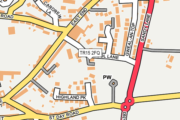 TR15 2FQ map - OS OpenMap – Local (Ordnance Survey)