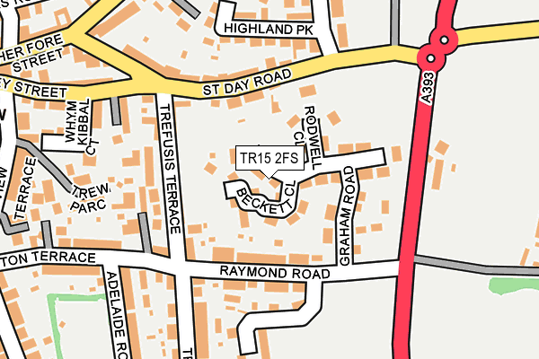 TR15 2FS map - OS OpenMap – Local (Ordnance Survey)