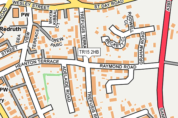 TR15 2HB map - OS OpenMap – Local (Ordnance Survey)