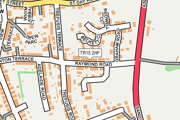 TR15 2HF map - OS OpenMap – Local (Ordnance Survey)