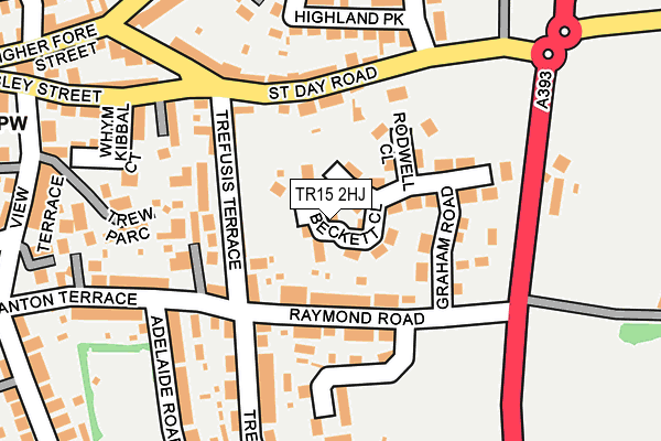 TR15 2HJ map - OS OpenMap – Local (Ordnance Survey)