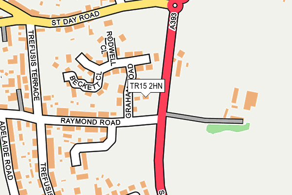 TR15 2HN map - OS OpenMap – Local (Ordnance Survey)