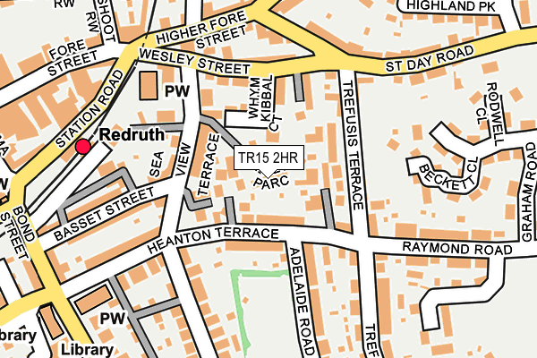 TR15 2HR map - OS OpenMap – Local (Ordnance Survey)