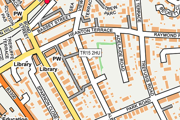 TR15 2HU map - OS OpenMap – Local (Ordnance Survey)