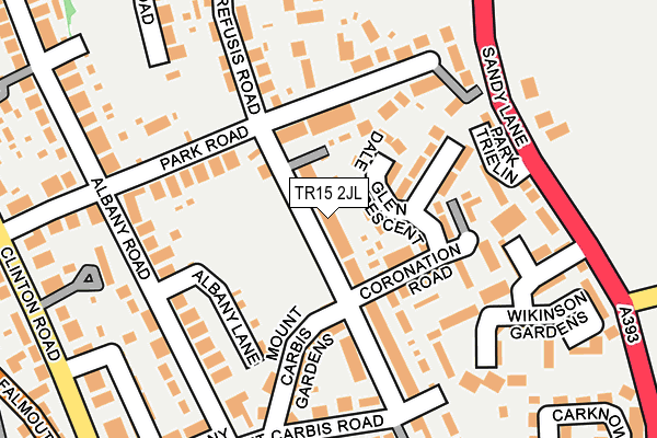 TR15 2JL map - OS OpenMap – Local (Ordnance Survey)