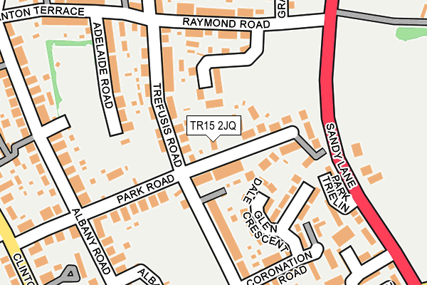 TR15 2JQ map - OS OpenMap – Local (Ordnance Survey)