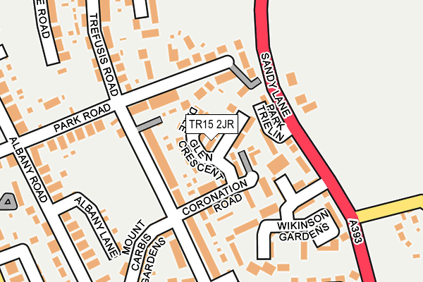 TR15 2JR map - OS OpenMap – Local (Ordnance Survey)