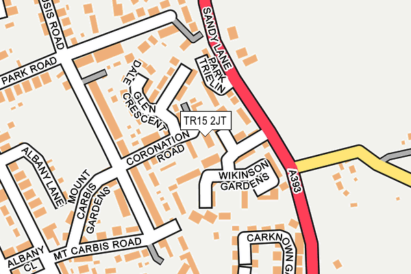 TR15 2JT map - OS OpenMap – Local (Ordnance Survey)