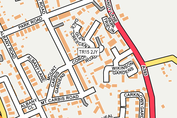 TR15 2JY map - OS OpenMap – Local (Ordnance Survey)