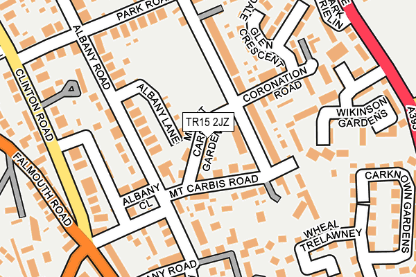 TR15 2JZ map - OS OpenMap – Local (Ordnance Survey)