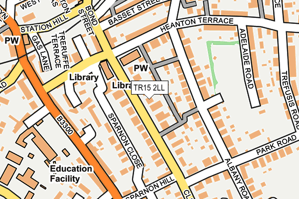 TR15 2LL map - OS OpenMap – Local (Ordnance Survey)