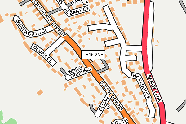 TR15 2NF map - OS OpenMap – Local (Ordnance Survey)