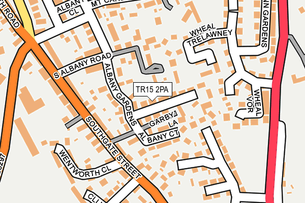 TR15 2PA map - OS OpenMap – Local (Ordnance Survey)