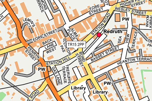 TR15 2PP map - OS OpenMap – Local (Ordnance Survey)