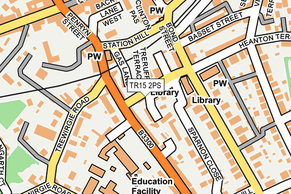 TR15 2PS map - OS OpenMap – Local (Ordnance Survey)