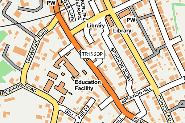 TR15 2QP map - OS OpenMap – Local (Ordnance Survey)