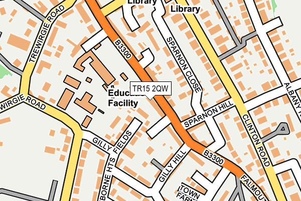 TR15 2QW map - OS OpenMap – Local (Ordnance Survey)