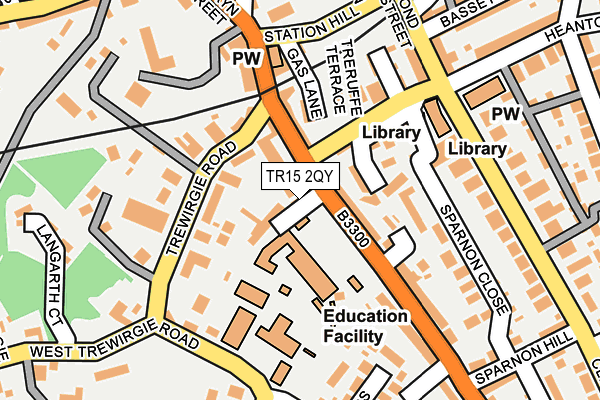 TR15 2QY map - OS OpenMap – Local (Ordnance Survey)