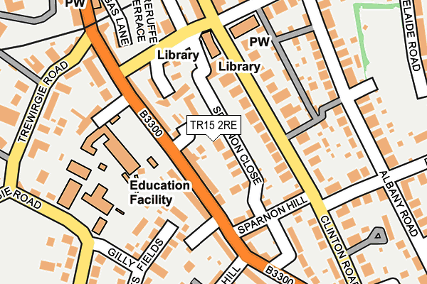 TR15 2RE map - OS OpenMap – Local (Ordnance Survey)