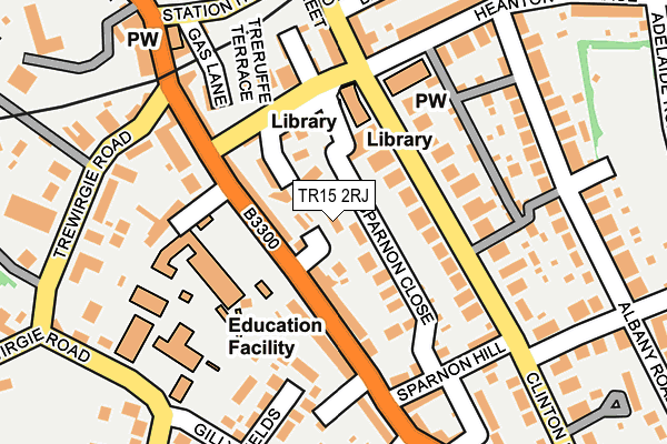 TR15 2RJ map - OS OpenMap – Local (Ordnance Survey)