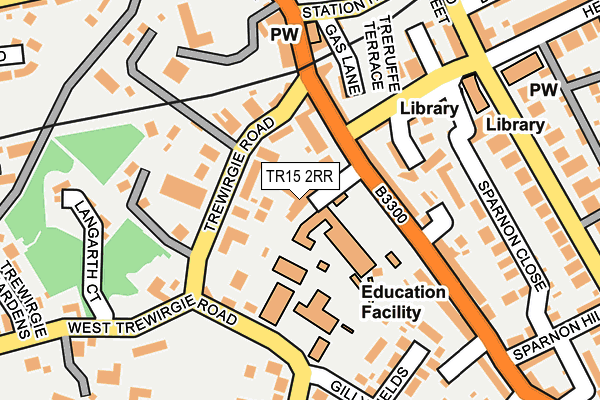 TR15 2RR map - OS OpenMap – Local (Ordnance Survey)
