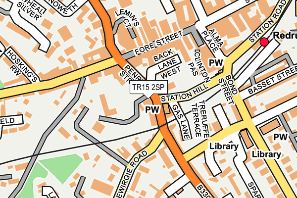 TR15 2SP map - OS OpenMap – Local (Ordnance Survey)