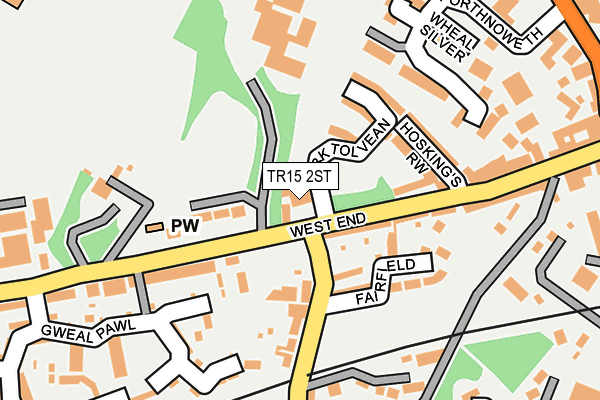 TR15 2ST map - OS OpenMap – Local (Ordnance Survey)