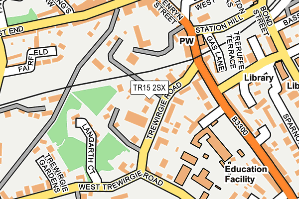 TR15 2SX map - OS OpenMap – Local (Ordnance Survey)