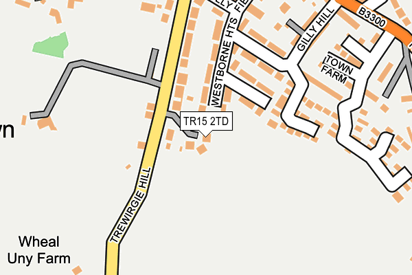 TR15 2TD map - OS OpenMap – Local (Ordnance Survey)