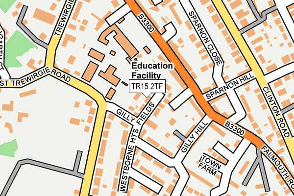TR15 2TF map - OS OpenMap – Local (Ordnance Survey)