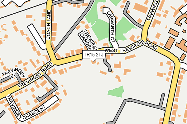 TR15 2TJ map - OS OpenMap – Local (Ordnance Survey)