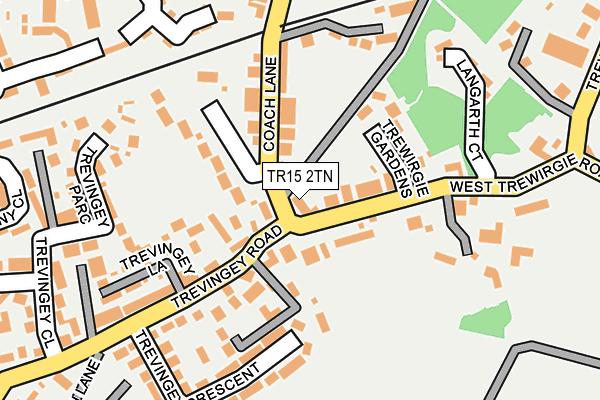 TR15 2TN map - OS OpenMap – Local (Ordnance Survey)