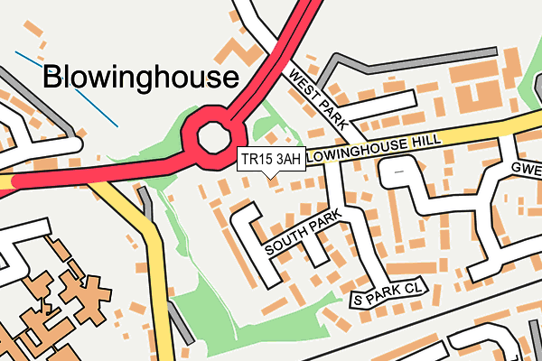 TR15 3AH map - OS OpenMap – Local (Ordnance Survey)