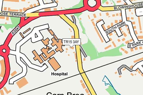 TR15 3AY map - OS OpenMap – Local (Ordnance Survey)