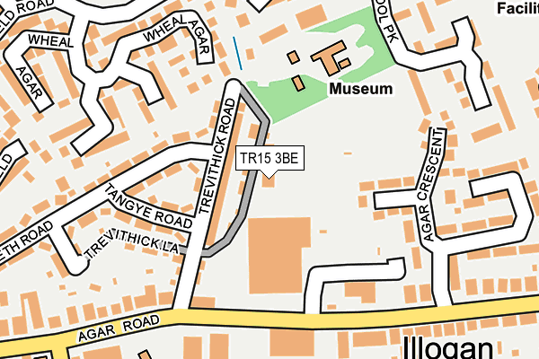 TR15 3BE map - OS OpenMap – Local (Ordnance Survey)