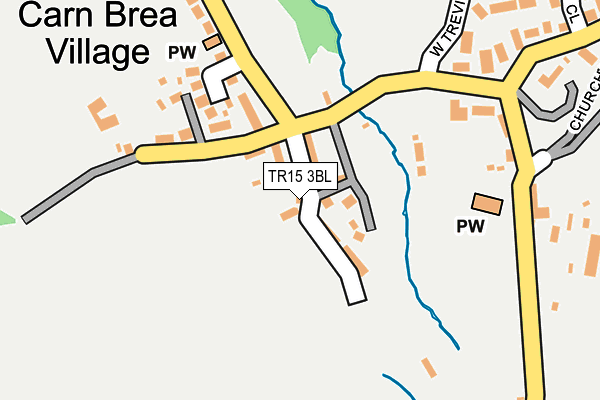 TR15 3BL map - OS OpenMap – Local (Ordnance Survey)