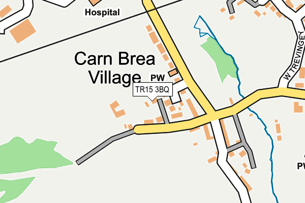 TR15 3BQ map - OS OpenMap – Local (Ordnance Survey)