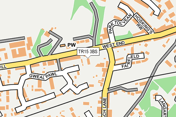 TR15 3BS map - OS OpenMap – Local (Ordnance Survey)