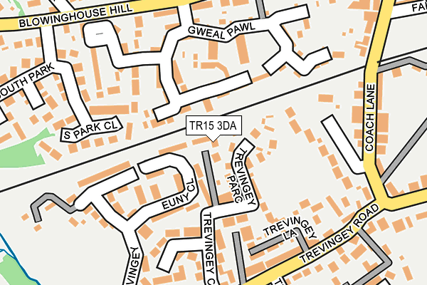 TR15 3DA map - OS OpenMap – Local (Ordnance Survey)