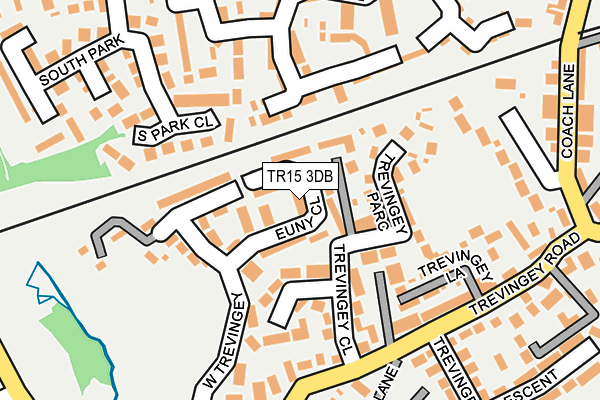 TR15 3DB map - OS OpenMap – Local (Ordnance Survey)