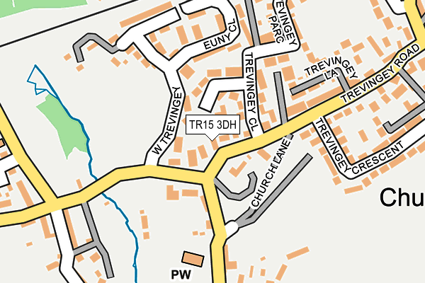 TR15 3DH map - OS OpenMap – Local (Ordnance Survey)