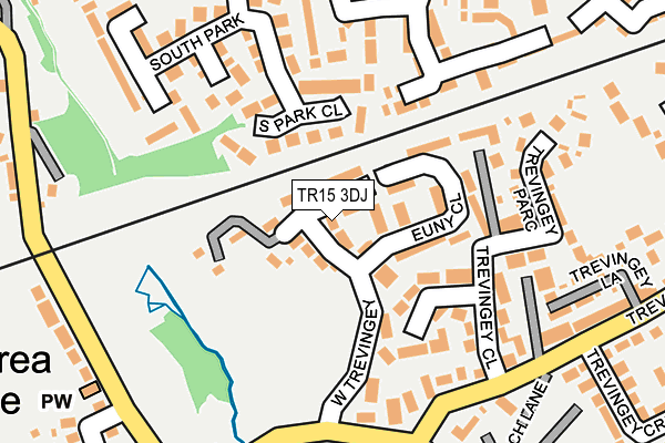 TR15 3DJ map - OS OpenMap – Local (Ordnance Survey)