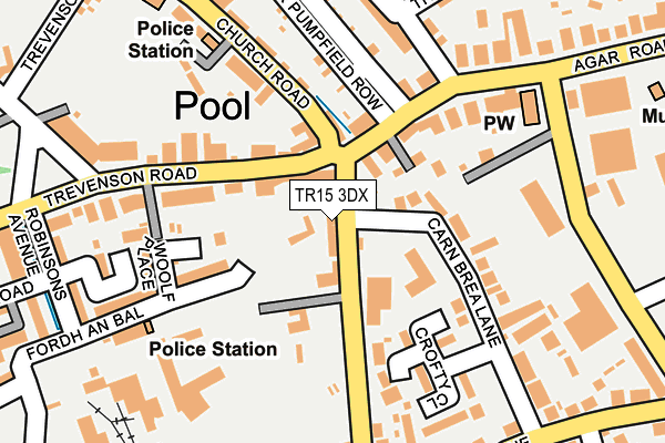 TR15 3DX map - OS OpenMap – Local (Ordnance Survey)