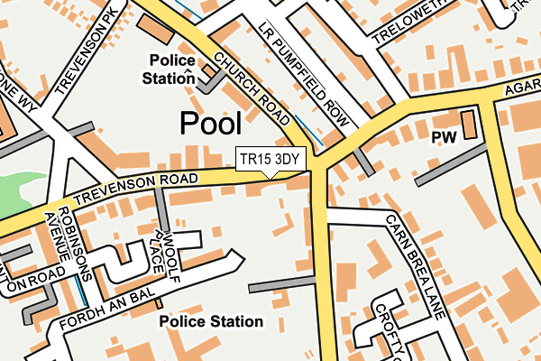 TR15 3DY map - OS OpenMap – Local (Ordnance Survey)