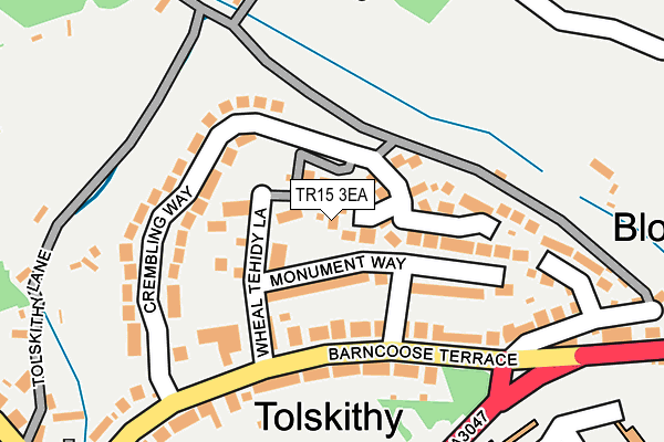 TR15 3EA map - OS OpenMap – Local (Ordnance Survey)