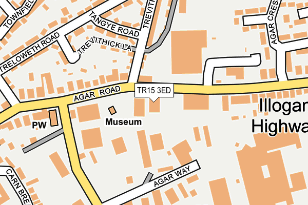 TR15 3ED map - OS OpenMap – Local (Ordnance Survey)