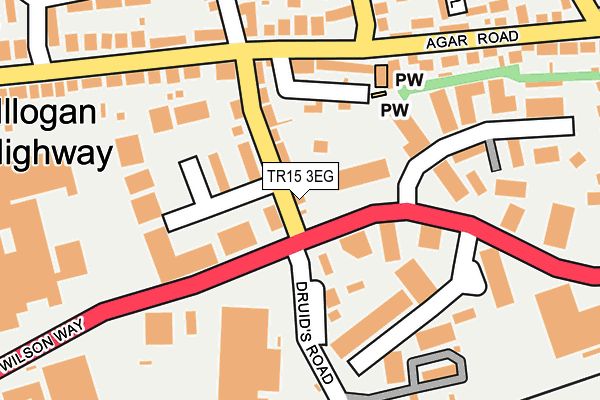TR15 3EG map - OS OpenMap – Local (Ordnance Survey)
